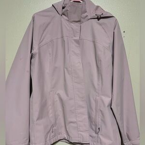 Eddie Bauer WeatherEdge Hooded Rain Jacket | Women’s Medium | Mauve Pink